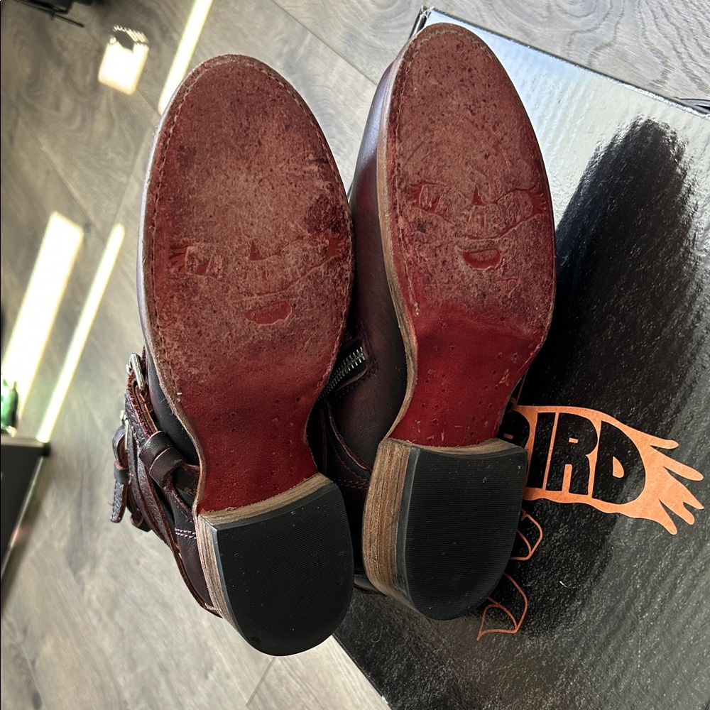 Freebird by Steven Burgundy Raine Boots - Picture 2 of 5